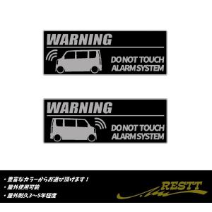 スズキ　エブリィ　DA64　セキュリティ　ロゴ　2色　カッティングステッカー　2枚1セット