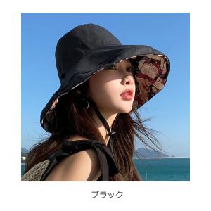爆買 帽子 レディース UVカット リバーシブ...の詳細画像1