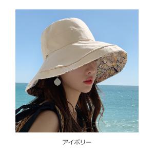 爆買 帽子 レディース UVカット リバーシブ...の詳細画像5