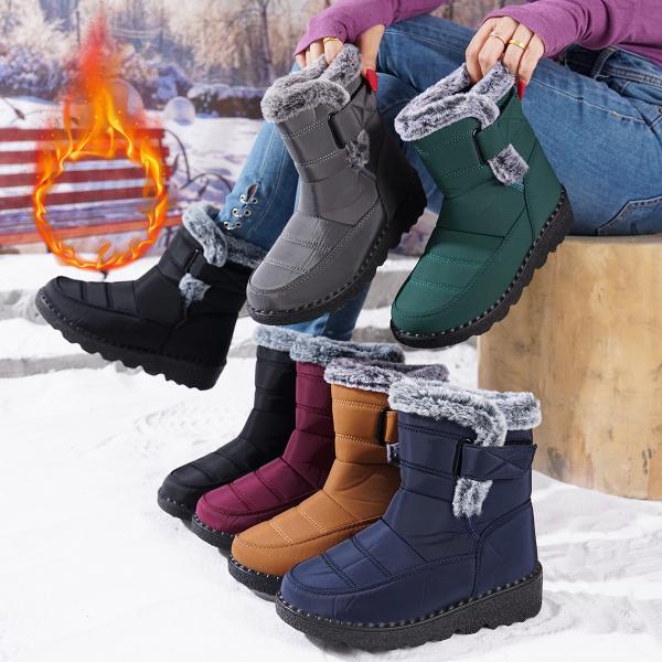 爆買 スノーシューズ スノーブーツ メンズ レディース 防水 雪靴 ショートブーツ 冬 滑らない カ...