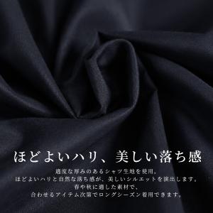 レディース 春 秋 ワンピース 長袖 ギャザー...の詳細画像5