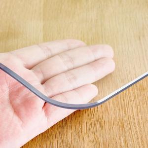 テーブルマット 透明 防水 防油 PVC素材 マットタイプ 長方形 デスクマット 撥水加工 耐熱 厚手 カット可能 食卓保護 テーブルクロス 透明シート