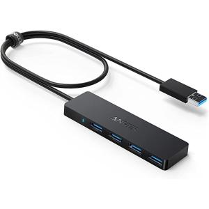 Anker USB3.0 ウルトラスリム 4ポートハブ USB ハブ 60cm ケーブル 5Gbps高速転送 バスパワー 軽量