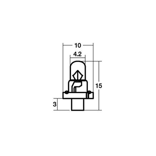 スタンレー電気(STANLEY) ミニチュア電球 T4.2 14V 80mA 10個入 MA425 ...