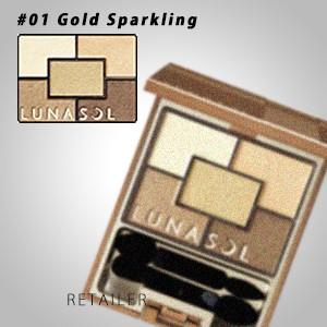 01gold Sparkling Lunasol ルナソル スパークリングアイズ 01gold Sparkling パウダーアイシャドウ カネボウ Gold Sparkling Presidium Ph