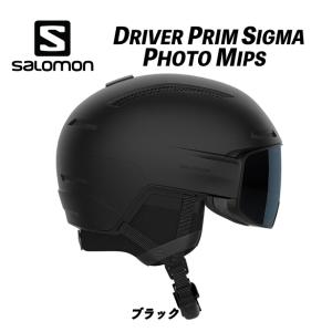 23/24  DRIVER PRIME SIGMA PHOTO MIPS  (ブラック) ドライバープライム サロモンヘルメット ゴーグル一体型ヘルメット｜retailer