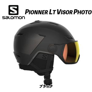 23/24  PIONNER LT VISOR PHOTO (ブラック) パイオニアバイザー サロモンヘルメット バイザーヘルメット 調光バイザー｜retailer