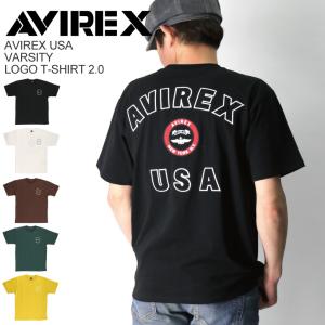 (アビレックス) AVIREX アヴィレックス ヴァーシティー ロゴ Tシャツ2.0 ミリタリーTシャツ (783-2129010)メンズ レディース 【父の日 プレゼント】｜retom