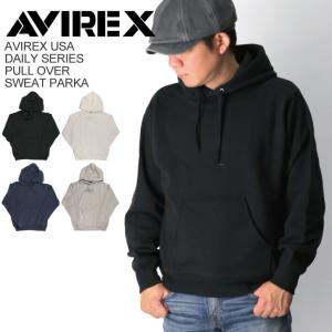 (アビレックス) AVIREX アヴィレックス デイリーシリーズ スウェット プルオーバー パーカー 裏起毛 メンズレディース 【父の日 プレゼント】｜retom