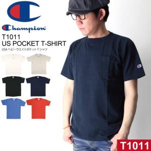 (チャンピオン) Champion 【T1011】US ヘビーウエイト ポケット Tシャツ カットソ...