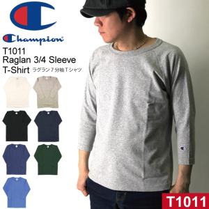 20%OFF!! (チャンピオン) Champion 【T1011】 ヘビーウエイト ラグラン 3/4 Tシャツ 7分袖 Tシャツ カットソー 無地 メンズ レディース 【父の日 プレゼント】｜retom