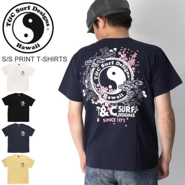 (（ティー＆シー）) T&amp;C Surf Designs タウン＆カントリー プリント Tシャツ サー...