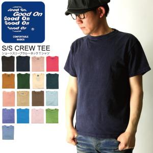 (グッドオン) Good On ショートスリーブ クルーネック カラー Tシャツ 無地 カットソー メンズ レディース