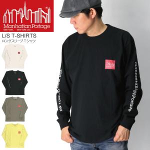 (マンハッタンポーテージ) Manhattan Portage ロングスリーブ プリント Tシャツ リラックスフィット ロンT メンズ レディース｜retom