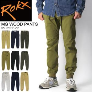 新品タグ付 ROKX コットンリネンシャンブレーストレッチパンツ XL グレー ROKX (ロックス) コットンウッド ロックス : retom - 通販