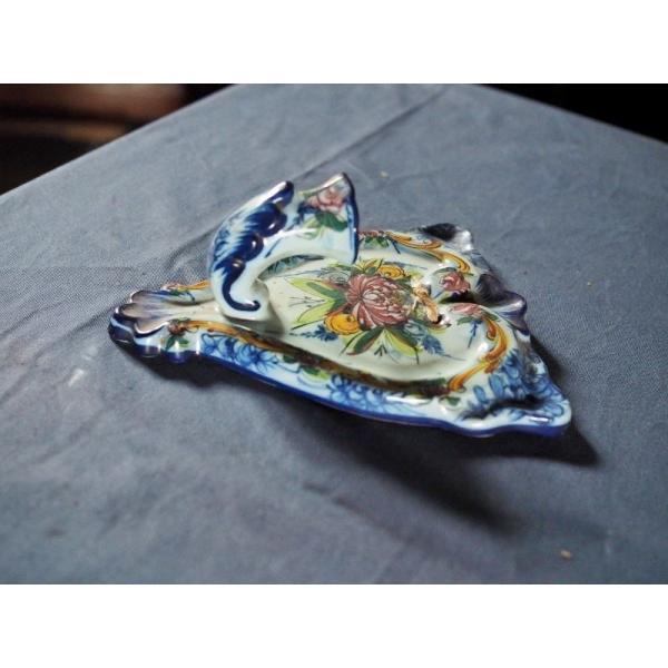 アンティーク ウォールキャンドルホルダー 陶器製　古録展  送料別  Aサイズ　中古 品番H1633...