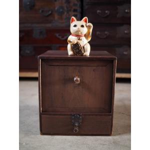 アンティーク二段重ね水屋箪笥 大正〜昭和初期 古録展 送料別 Mサイズ