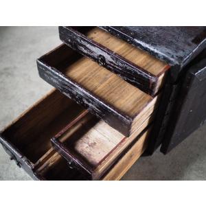 江戸時代の船箪笥 船金庫 引き出し欠品有アウト...の詳細画像4