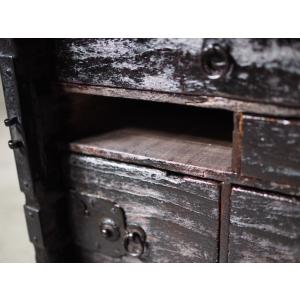 江戸時代の船箪笥 船金庫 引き出し欠品有アウト...の詳細画像5