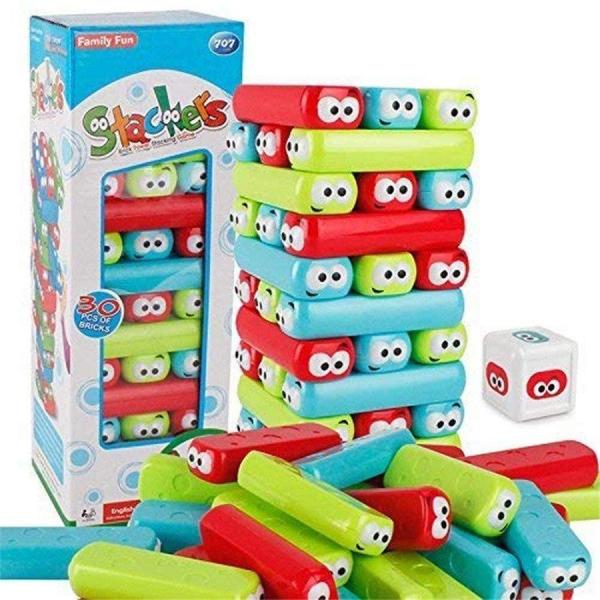 【並行輸入品】ファミリー ゲーム バランスゲーム ABS おもちゃ カラー キャラクター 30PCS