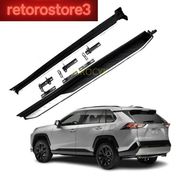 【並行輸入品】サイドペダル ランニングボード トヨタ 新型RAV4 50系 適合 サイドステップラン...