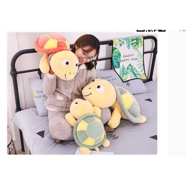 【並行輸入品】かめ ぬいぐるみ ぬいぐるみ カメ/亀 特大 動物ぬいぐるみ 手触りふわふわ/かわいい...