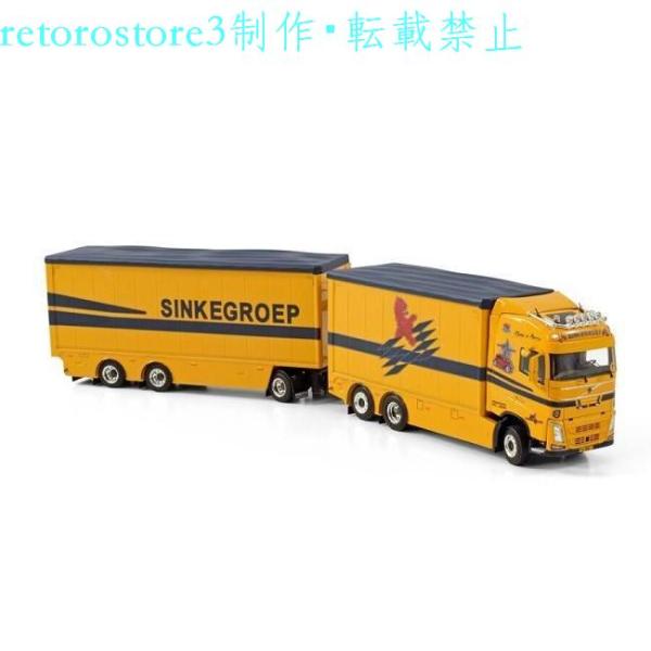 【並行輸入品】ミニカー WSI 1/50 ボルボ FH4 6X2 SINKE 01-3728 イエロ...