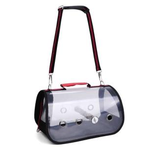 鳥用キャリーバッグ鳥用キャリーケージ透明クリアペット用ハードキャリー止まり木付きインコキャリーケース鳥かご通気性おしゃれ大