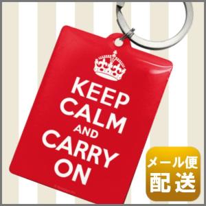 イギリス 雑貨 英国 キーホルダー キーリング Keep Calm & Carry On｜retro-design-gallery