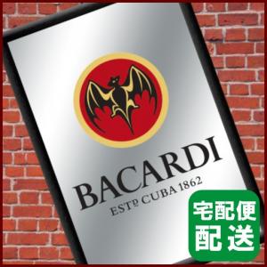 バカルディ Bacardi 壁掛け インテリア パブミラー ビンテージ｜retro-design-gallery