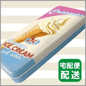アメリカ 雑貨 ペンケース カンペン 筆箱 アイスクリーム アメリカン｜retro-design-gallery
