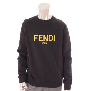 【フェンディ】Fendi　20AW ロゴ スウェット トップス トレーナー FY0178 ブラック L 【中古】【正規品保証】126445｜retrojp