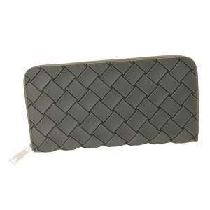 【ボッテガ ヴェネタ】Bottega Veneta　ラバーイントレッチオ ジップアラウンドウォレット 593217 グリーン 【中古】【正規品保証】129118｜retrojp