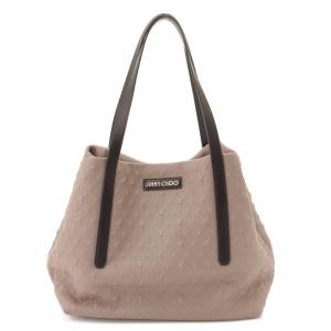 【ジミーチュウ】Jimmy Choo　サラM レザー エンボス スター トートバッグ グレー 【中古】【正規品保証】138252｜retrojp