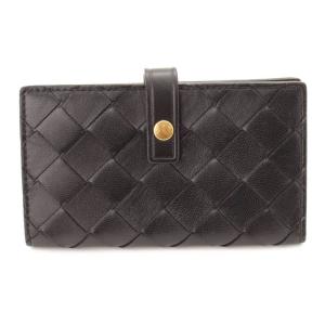 【ボッテガ ヴェネタ】Bottega Veneta　イントレチャート レザー キーケース 593025 ネロ ブラック 【中古】【正規品保証】152092｜retrojp