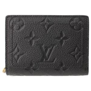 【ルイヴィトン】Louis Vuitton　モノグラムアンプラント ポルトフォイユ クレア レザー 折り財布 M80151 ノワール【中古】172868｜retrojp