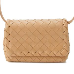 【ボッテガ ヴェネタ】Bottega Veneta　ベビーオリンピア イントレチャート レザー ショルダーバッグ 609231 ベージュ 181467｜retrojp