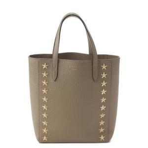 【ジミーチュウ】Jimmy Choo　スタースタッズ レザー 2way トートバッグ グレー 【中古】【正規品保証】183999｜retrojp