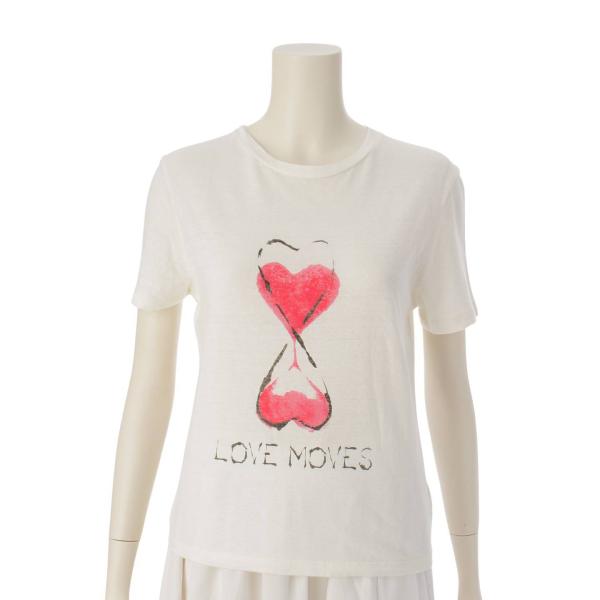 【ディオール】DIOR　LOVE MOVES コットン 半袖 カットソー Tシャツ 143T12A4...