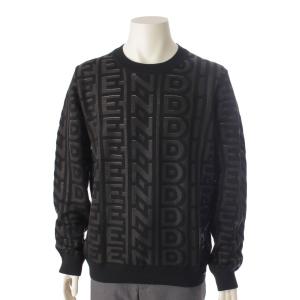 【フェンディ】Fendi　マークジェイコブスコラボ 22AW メンズ ロゴ ニット セーター ブラック 54 【中古】【正規品保証】193482｜retrojp