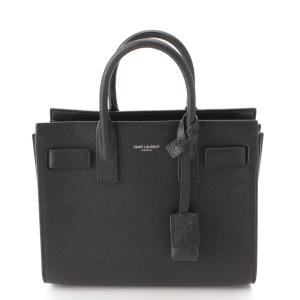 【サンローラン】SAINT LAURENT　サックドジュール ナノ グレインレザー 2WAYハンドバッグ 392035 ブラック 【中古】【正規品保証】199355｜retrojp