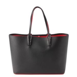 【クリスチャンルブタン】Christian Louboutin　CABATA カバタ レザー スタッズ トートバッグ ブラック 【中古】【正規品保証】199570｜retrojp