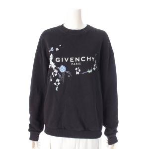 【ジバンシィ】GIVENCHY　ロゴ フラワープリント トレーナー トップス BW70013Z3E ブラック XS 【中古】【正規品保証】202279｜retrojp