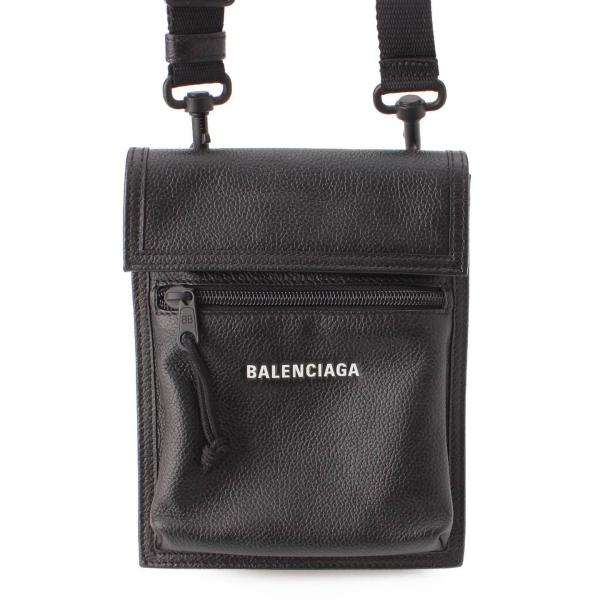 【バレンシアガ】Balenciaga　エクスプローラー ロゴ レザー ポシェット ショルダーバッグ ...