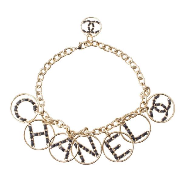 【シャネル】Chanel　19年 P19 ココマーク チェーンデザイン サークルロゴ ネックレス ブ...