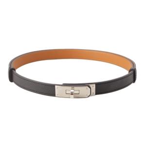 【エルメス】Hermes　Z刻 エプソン ケリーベルト 18 シルバー金具 ブラック 未使用【中古】【正規品保証】207216｜retrojp