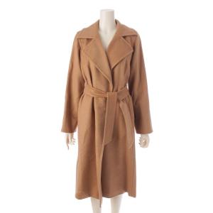 【マックスマーラ】Max mara　キャメル マニュエラ アイコン ベルト ロング コート 101614136 ブラウン 34 【中古】【正規品保証】207414｜retrojp