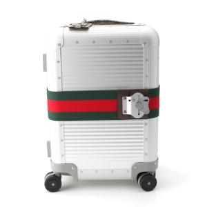 グッチ FPM GGスプリームキャンバス PVC アルミニウム トロリー キャビン キャリーケース スーツケース 743843 シルバー【中古】