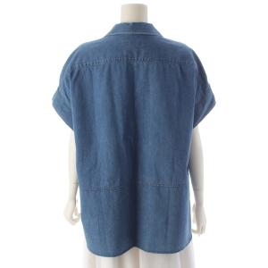 ドゥロワー デニム スモック スキッパー 半袖...の詳細画像3
