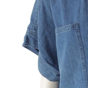 ドゥロワー デニム スモック スキッパー 半袖...の詳細画像5